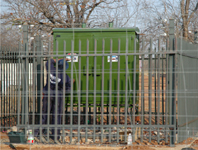 Energiser Instalation with pallasade Security Fence